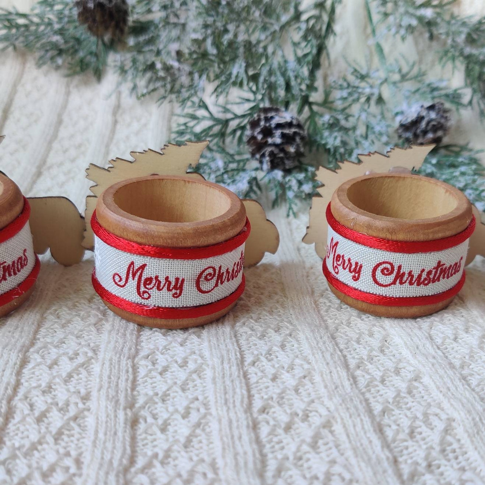 Christmas Napkin Ring Christmas Truck Napkin Ringred Truck Etsy