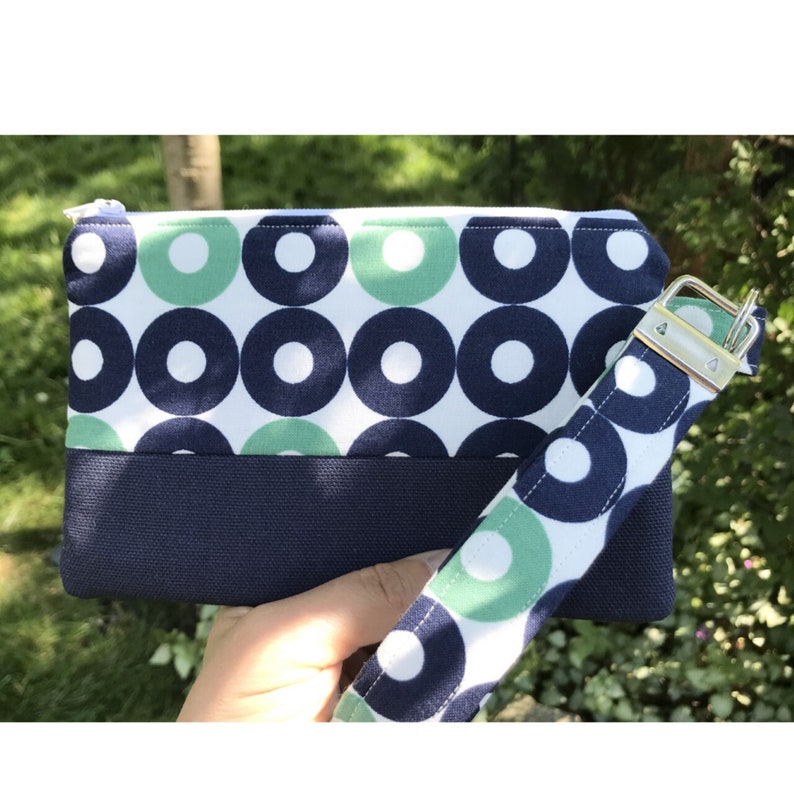 Wristlet Keychain Wallet with Key Fob Cell Phone Wallet Etsy