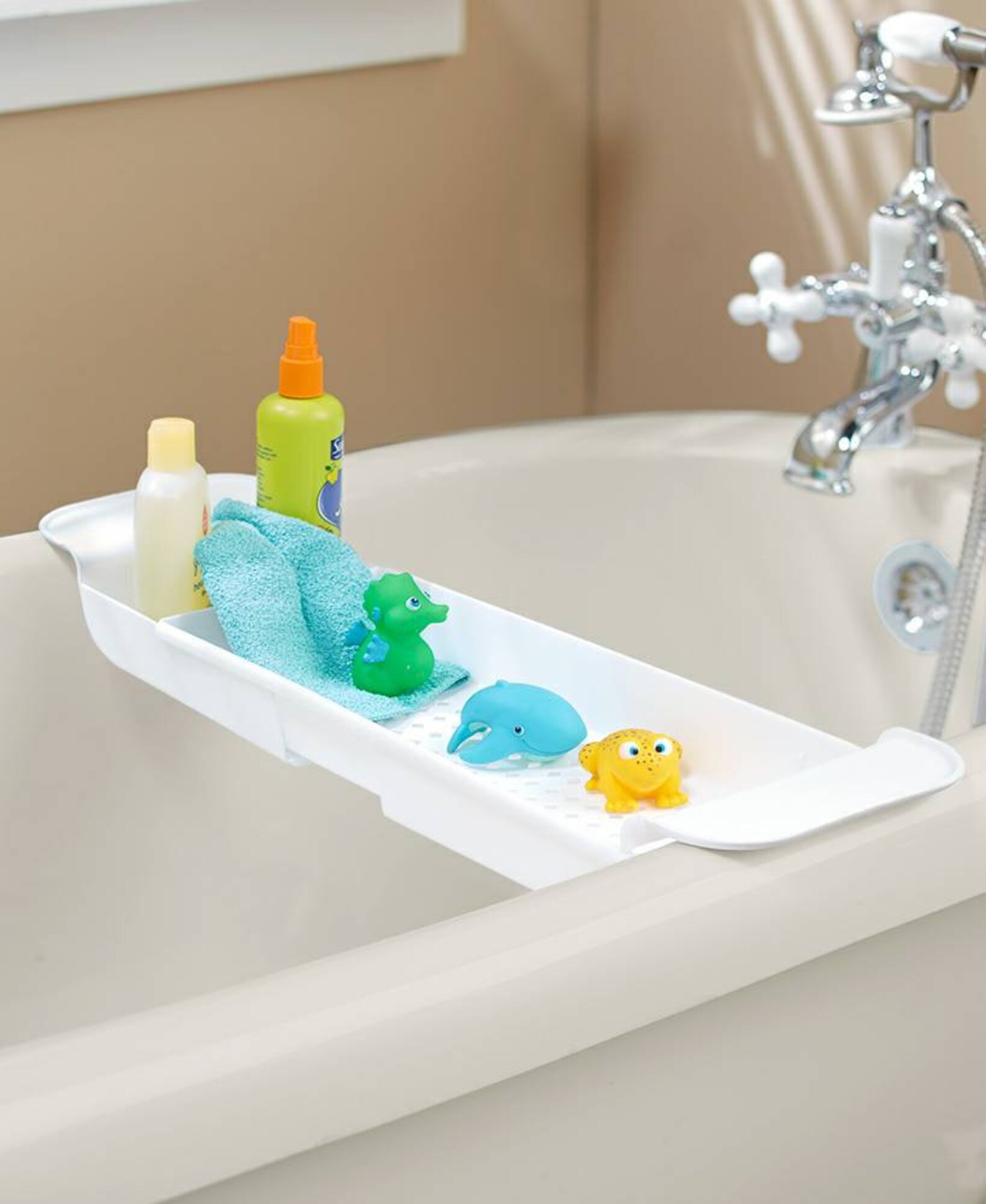 White Bathtub Caddy Long Sturdy Expandable Bathtub Tray Spa Etsy