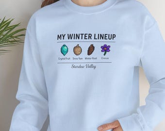 Moletom Stardew Valley Winter Lineup – Roupa confortável para gamers