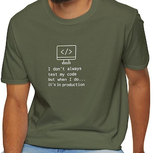 Coding Humor T-Shirt: Ring-Spun Cotton Tee for Programmers
