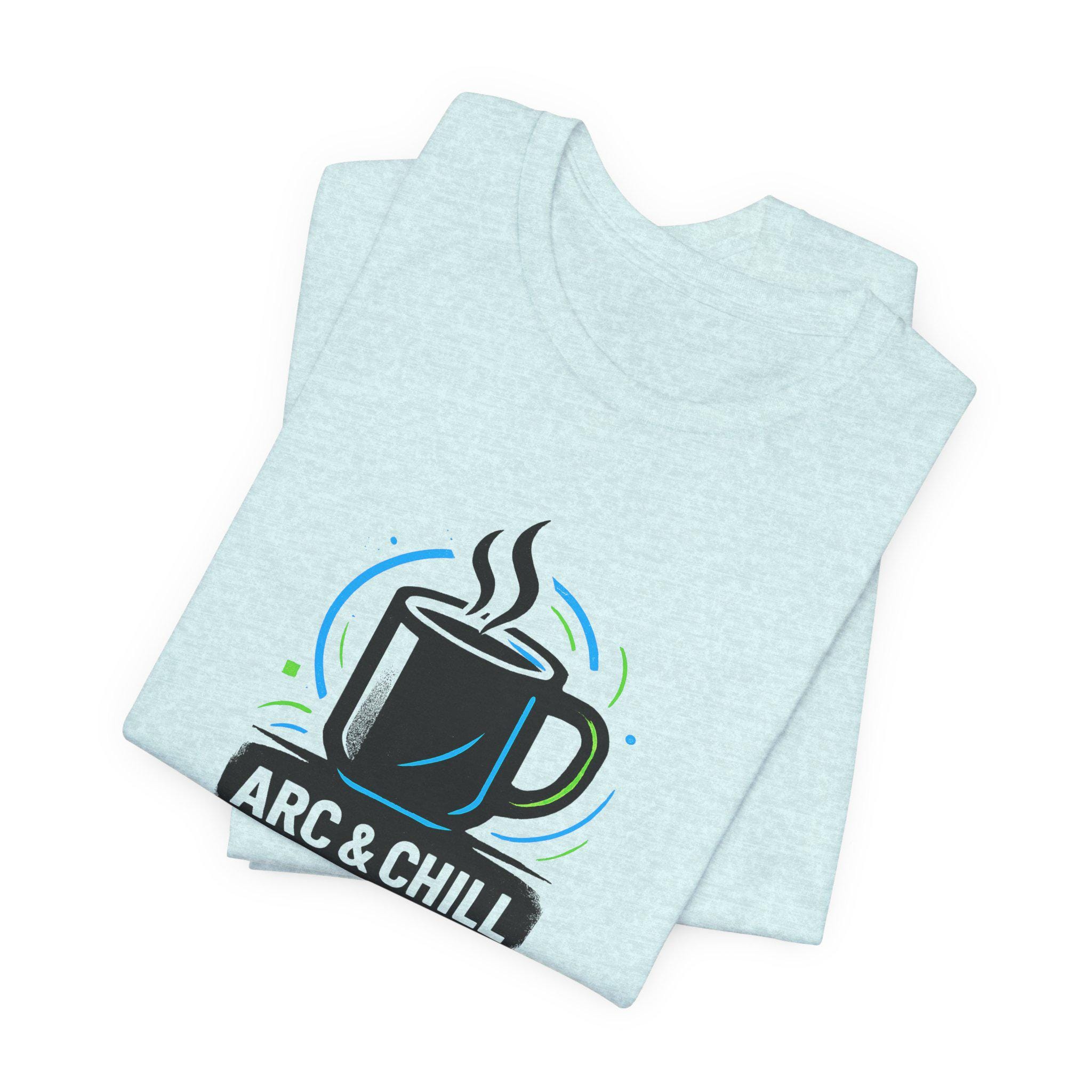 Arc & Chill Warm Winter Cup Design T-Shirt | Fitness Shirt - Image 7