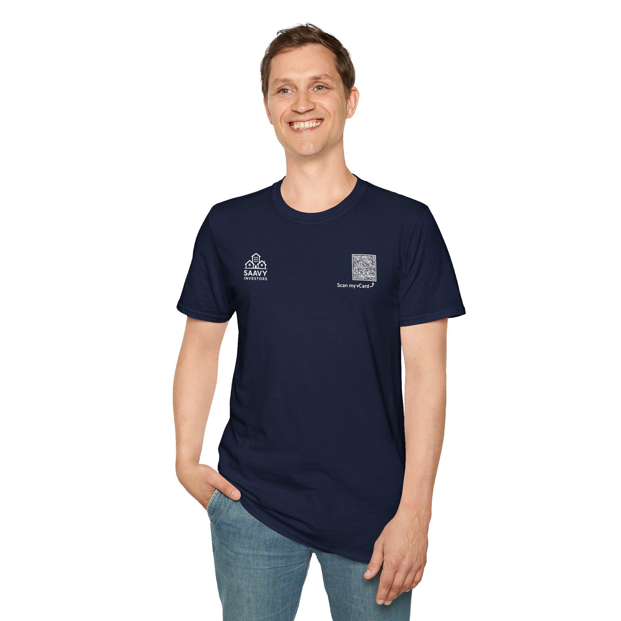 QR Code vCard Networking T-Shirt | Scan to Save Contact - Image 4