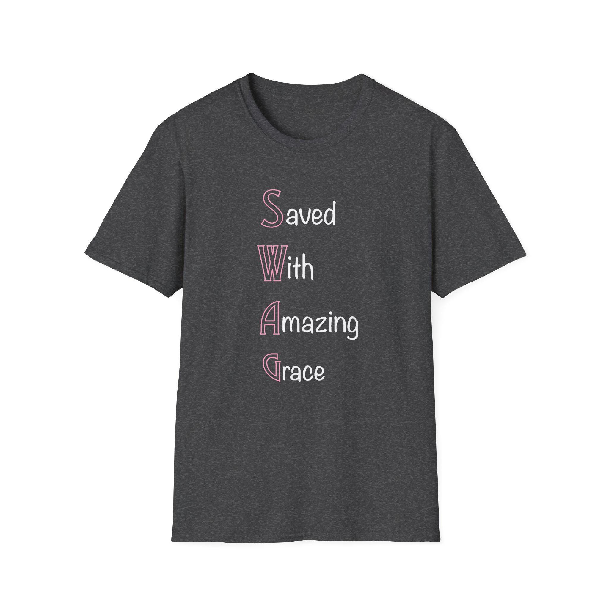 Christian SWAG Acrostic Unisex Softstyle T-Shirt, Amazing Grace Bible Tee, Religious Gift, Christian Clothing, Inspirational Shirt - Image 3