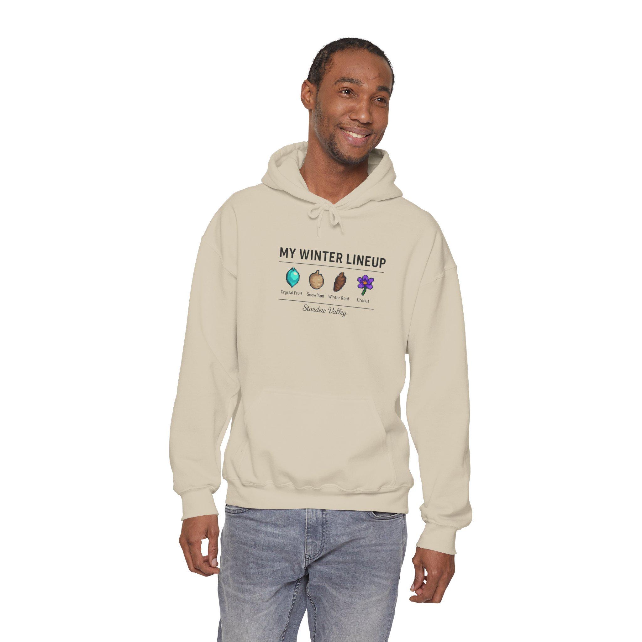 Stardew Valley Winter Lineup Hoodie – Cozy Gamer Apparel - Image 4