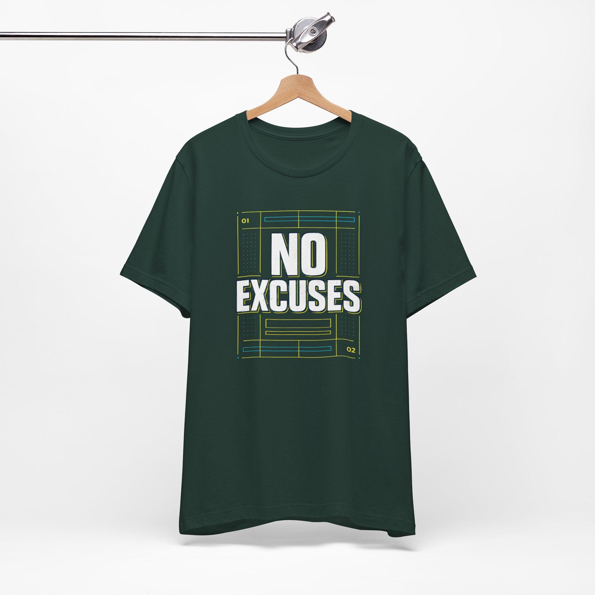 No Excuses Winter Arc Challenge Tee | Fitness Motivational Workout Shirt - Image 2