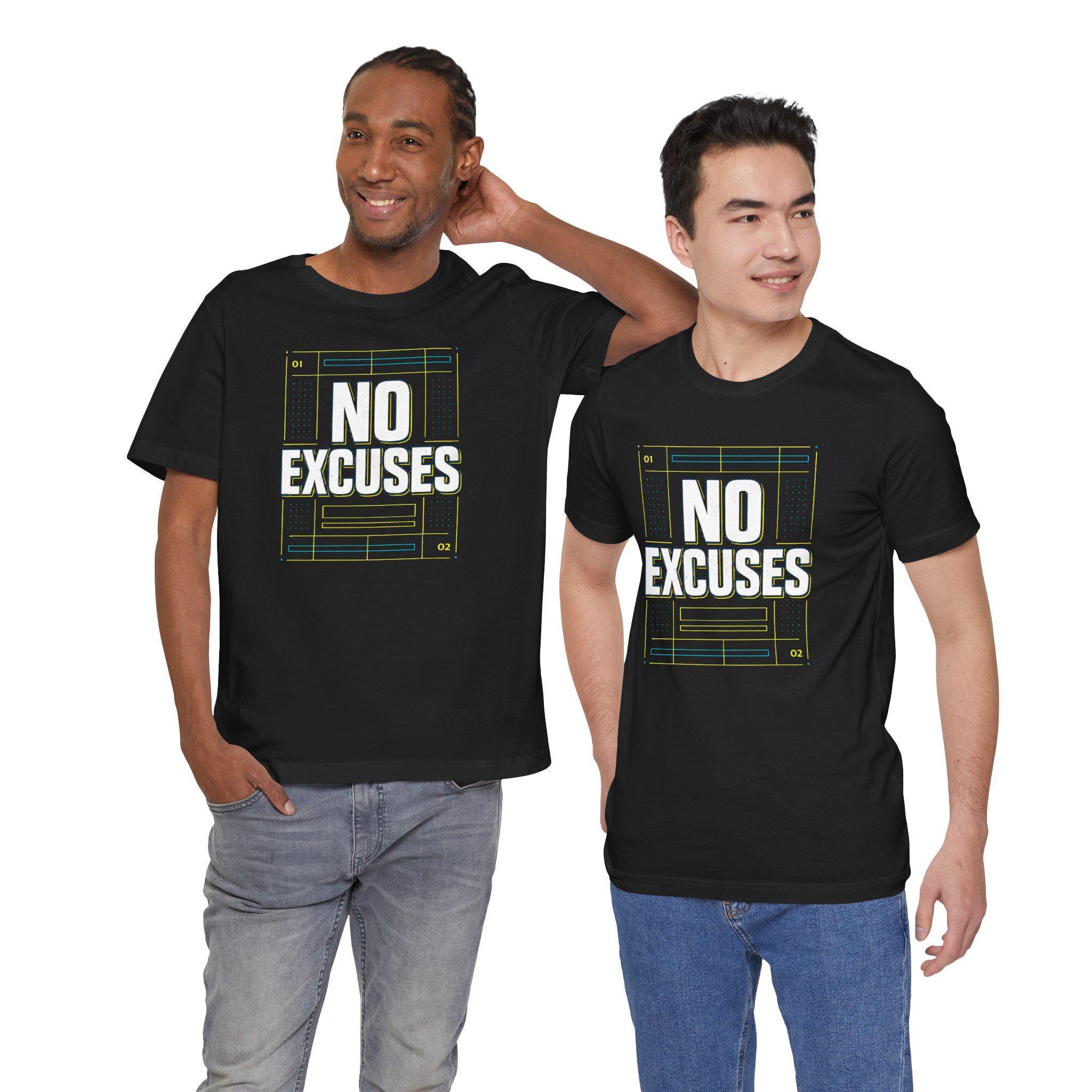 No Excuses Winter Arc Challenge Tee | Fitness Motivational Workout Shirt - Image 3