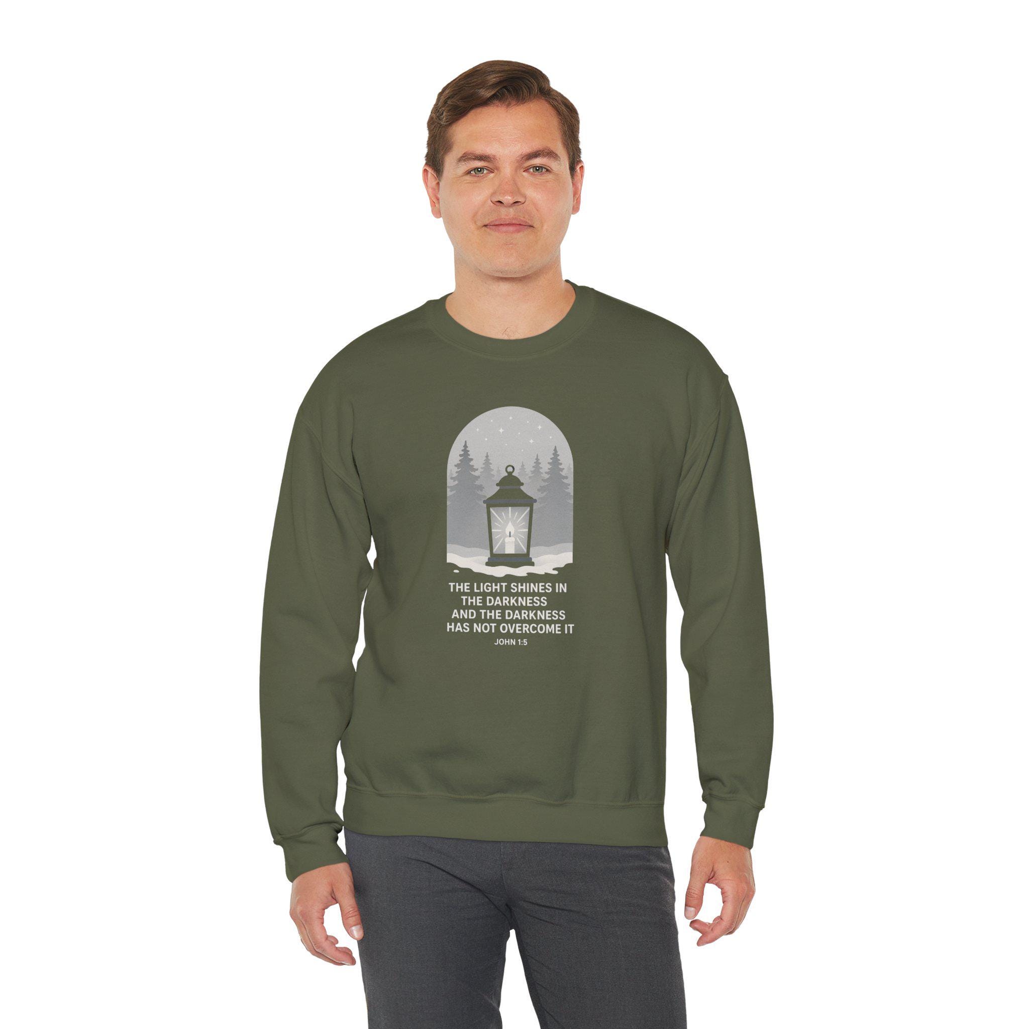Christmas Lantern Sweatshirt, Holiday Winter Jumper, Unisex Fit - Image 4