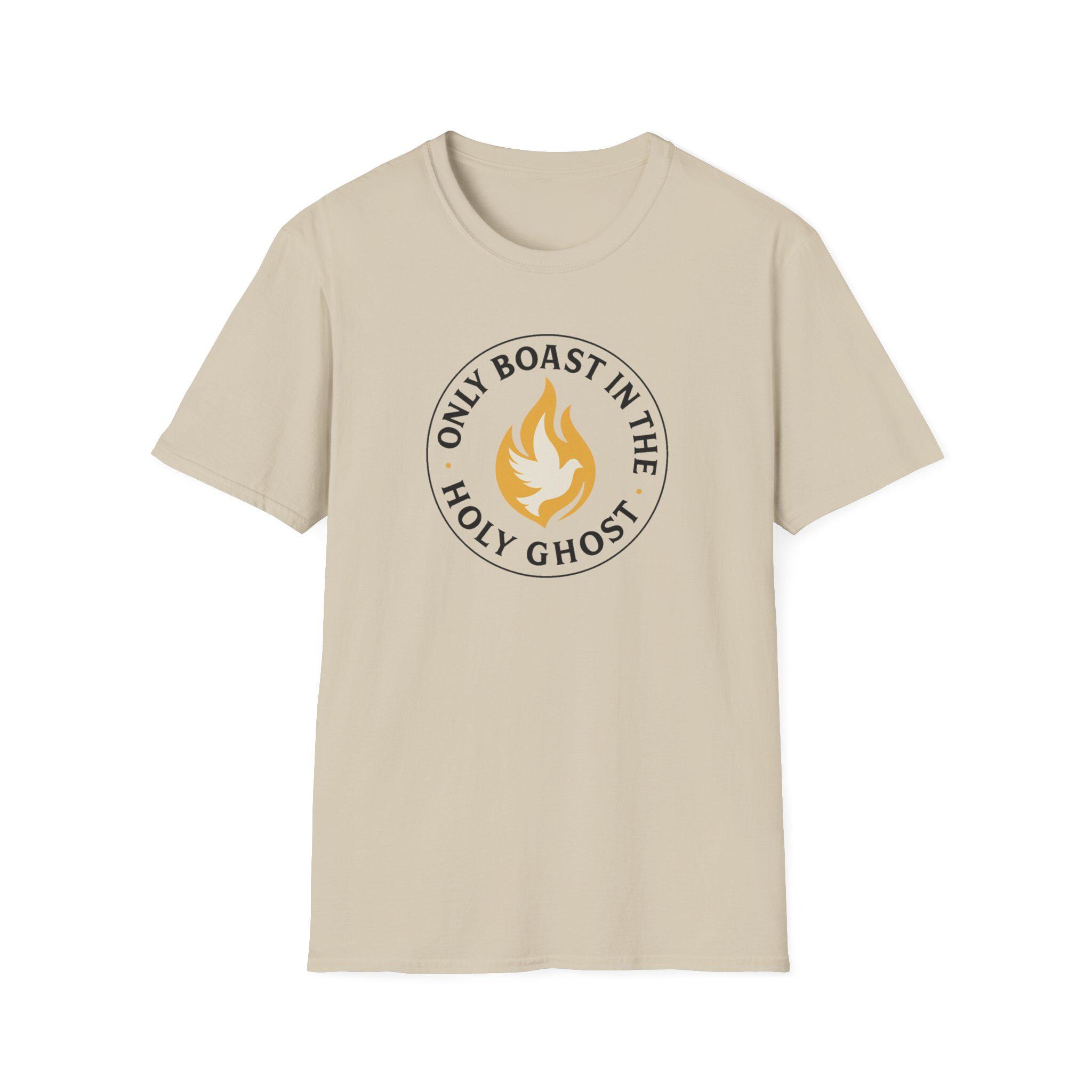 Only Boast in the Holy Ghost Christian T-Shirt | Faith Scripture Tee - Image 3