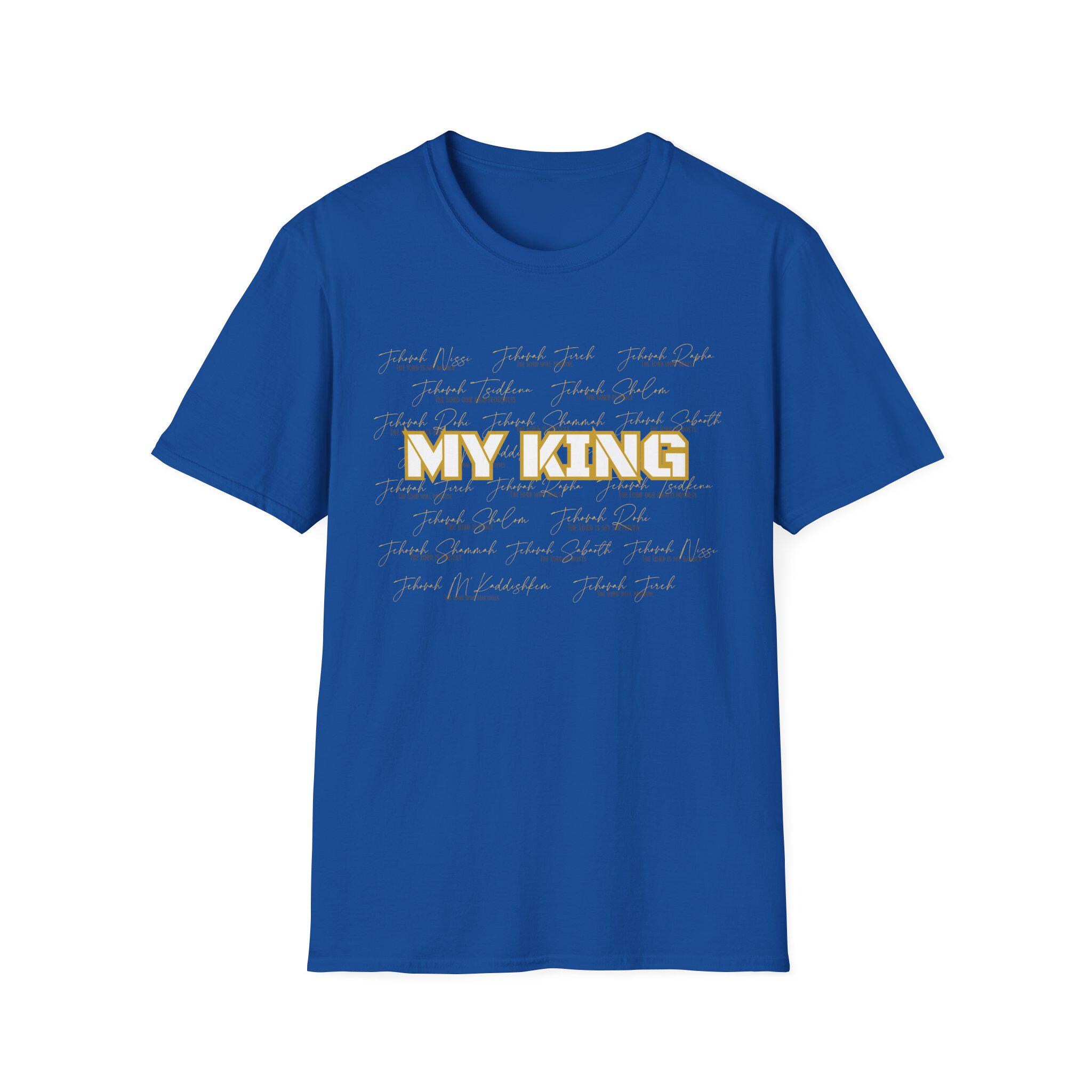 My King, Christian All Names of God T-Shirt | Faith Typography - Image 8