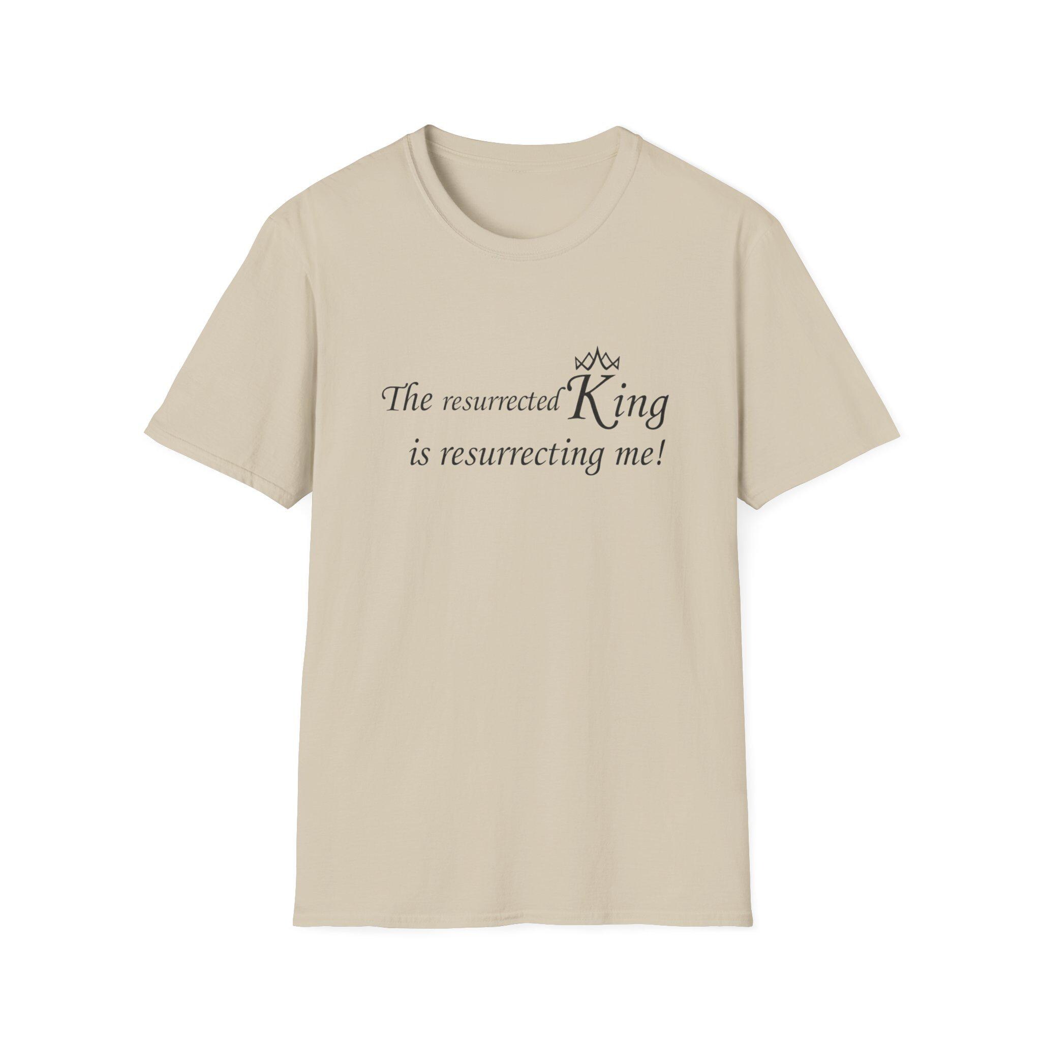 Resurrected King - Christian Song Lyric Quote, Resurrected King Religious Tee, Music Fan Gift, Inspirational Shirt, Easter Worship Top - Image 2