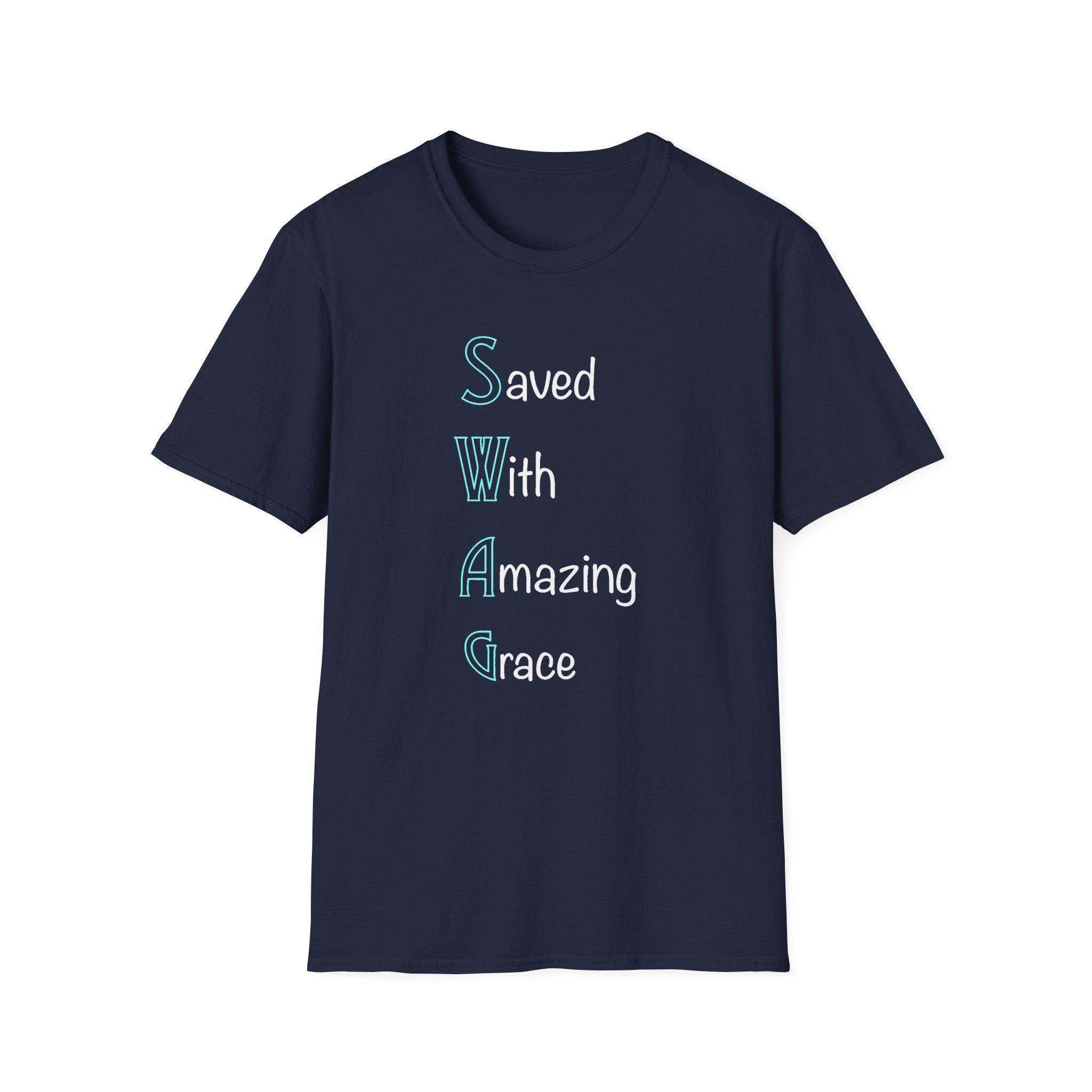 Christian SWAG Acrostic Unisex Softstyle T-Shirt, Amazing Grace Bible Tee, Religious Gift, Christian Clothing, Inspirational Shirt - Image 5