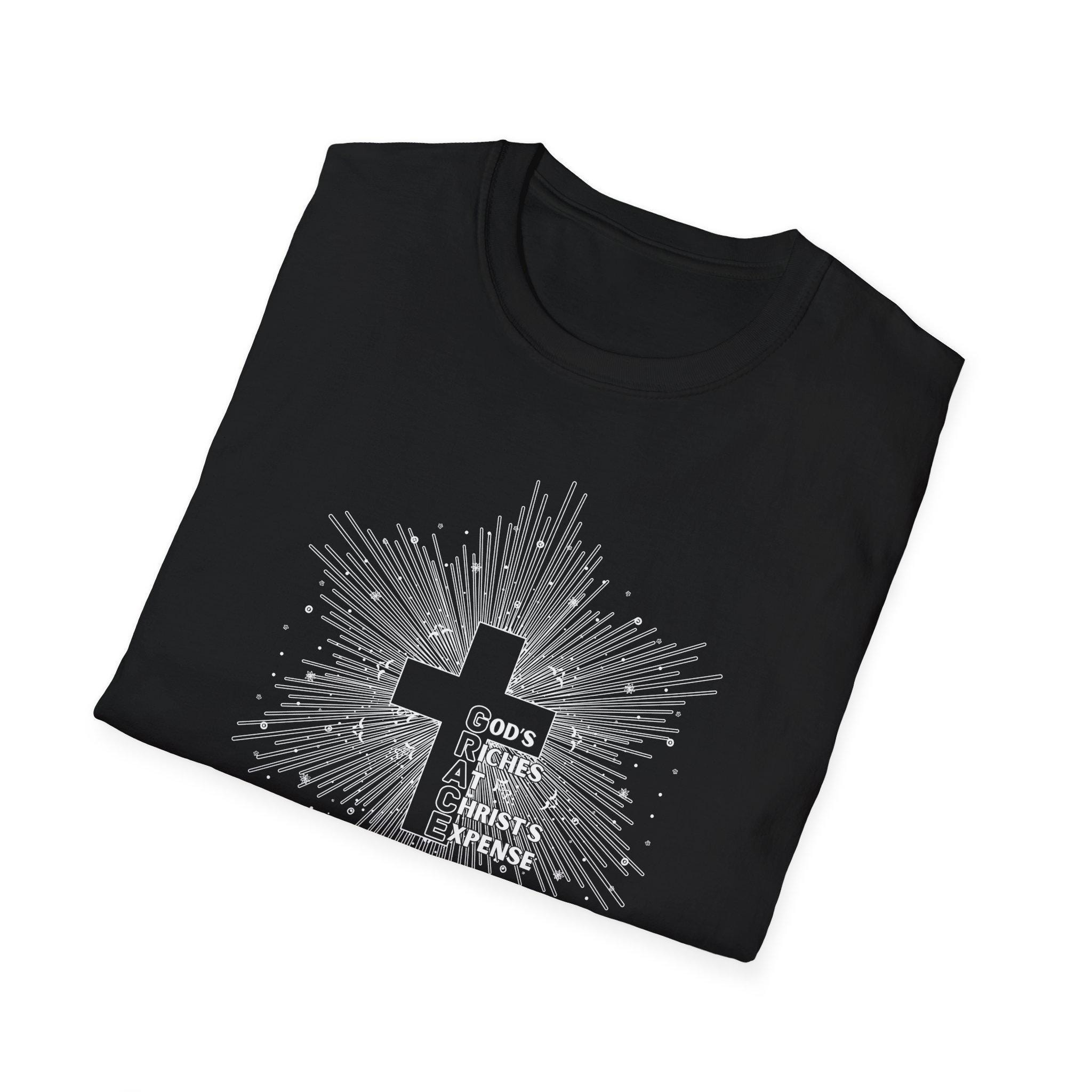 GRACE acrostic God's Riches at Christ's Expense T-Shirt - Image 5