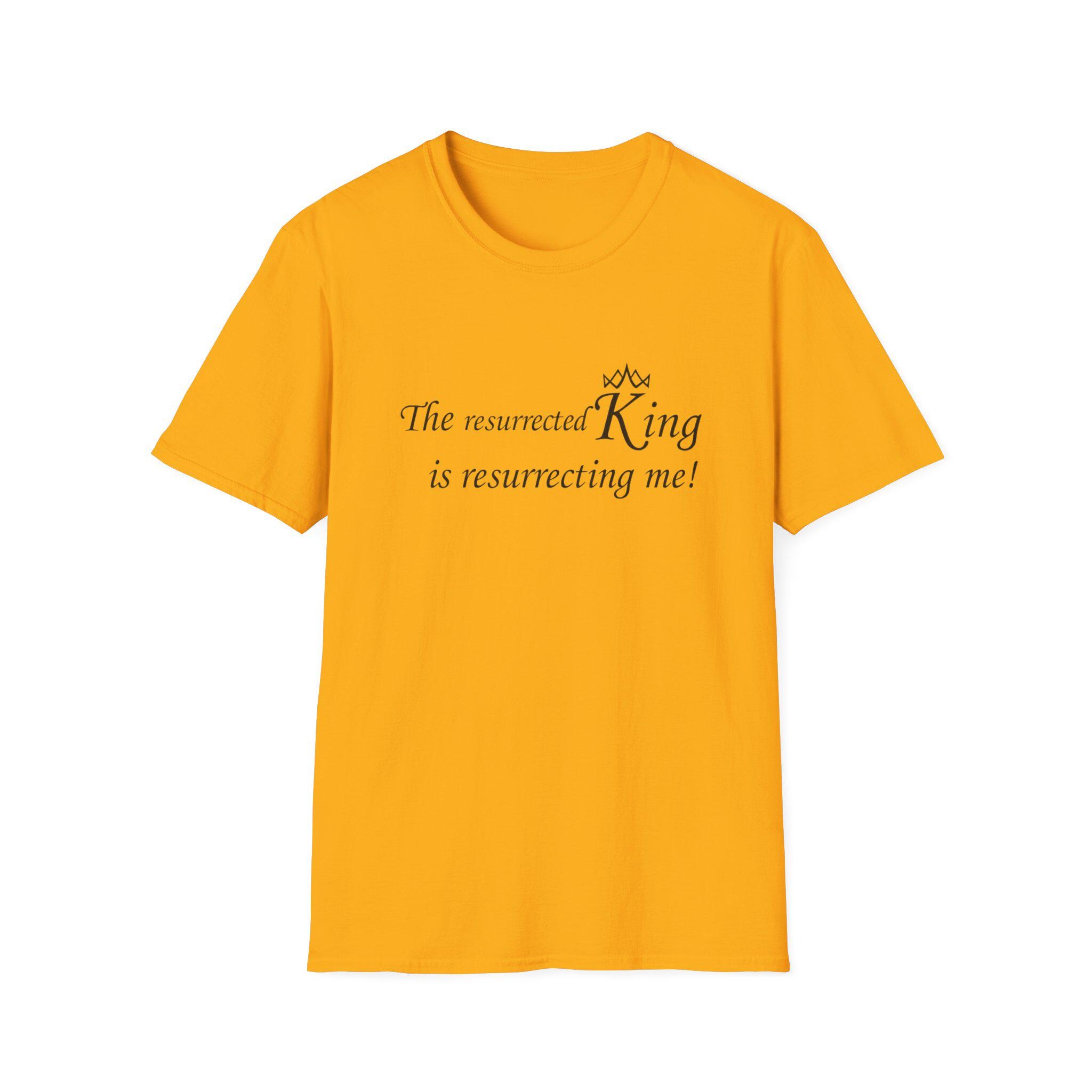 Resurrected King - Christian Song Lyric Quote, Resurrected King Religious Tee, Music Fan Gift, Inspirational Shirt, Easter Worship Top - Image 4
