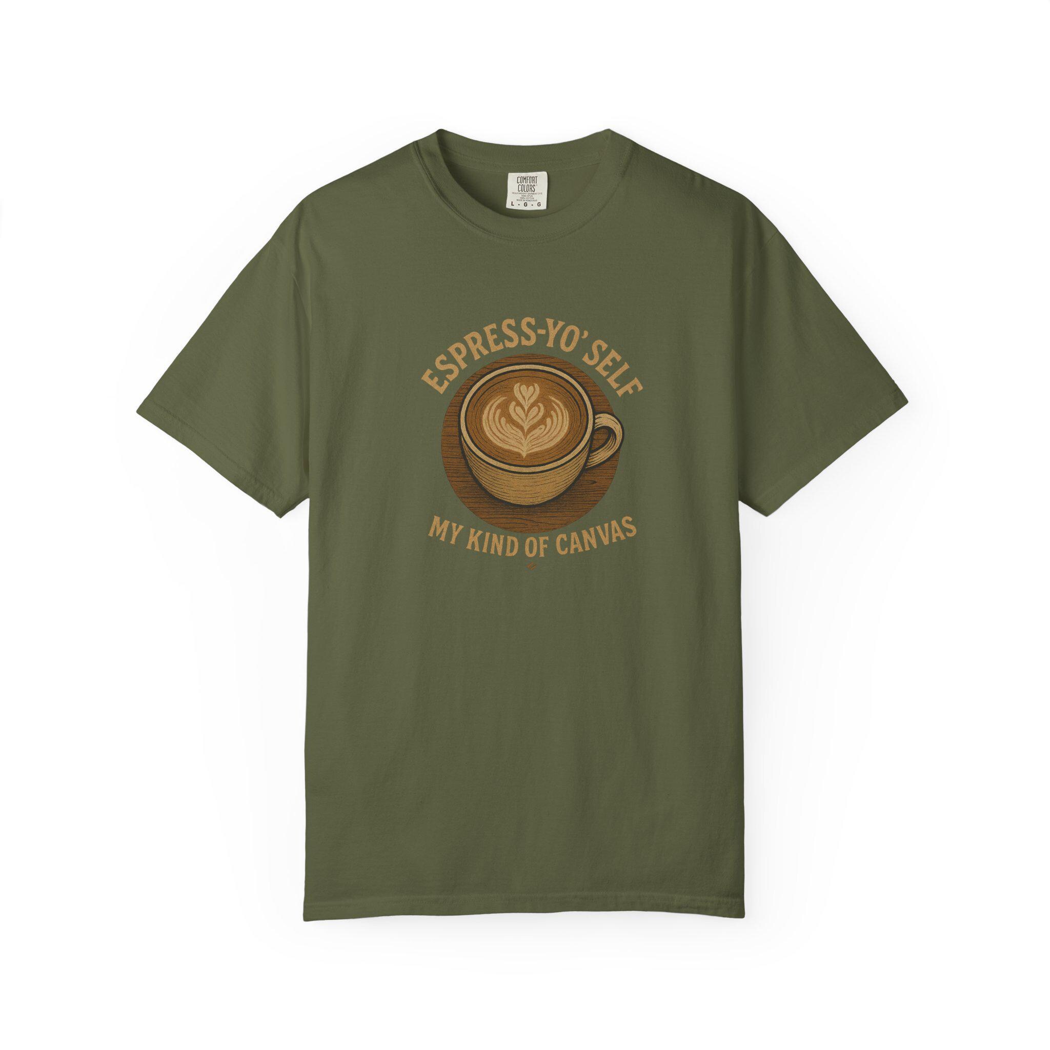 Latte Art Coffee Tee: Funny Unisex Cotton Crewneck - Image 8