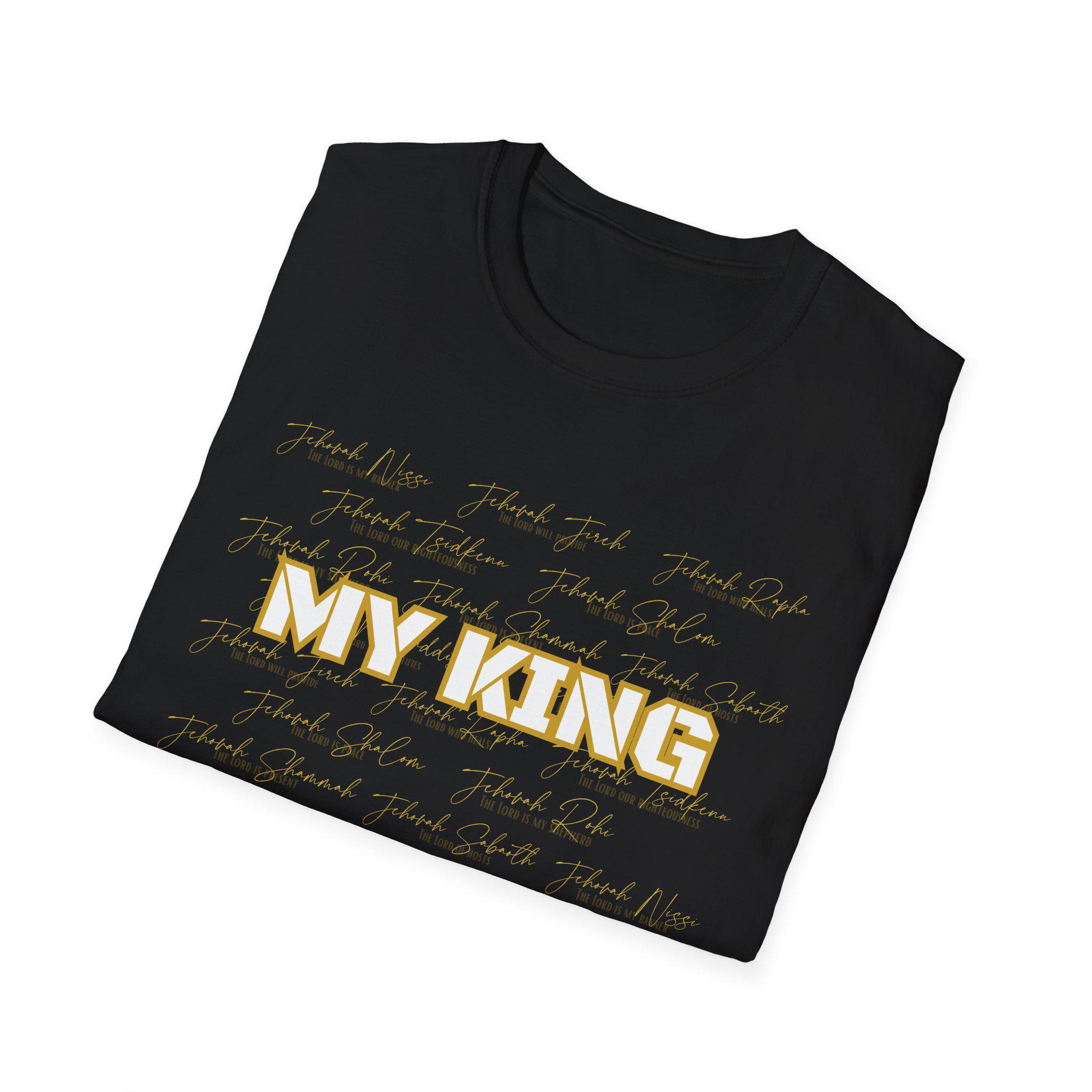 My King, Christian All Names of God T-Shirt | Faith Typography - Image 5