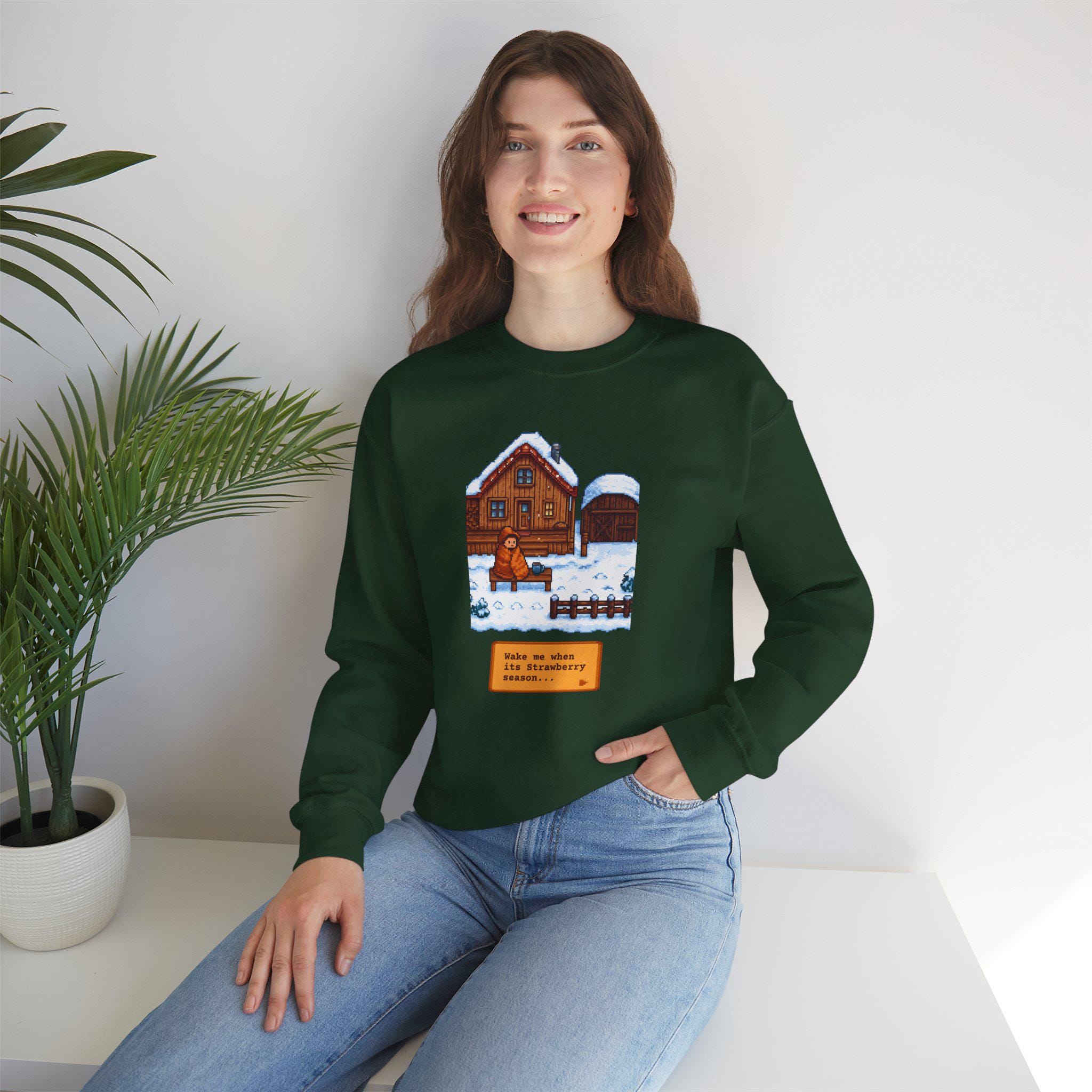 Stardew Valley Winter Graphic Sweatshirt, Farming Game Top - Image 4