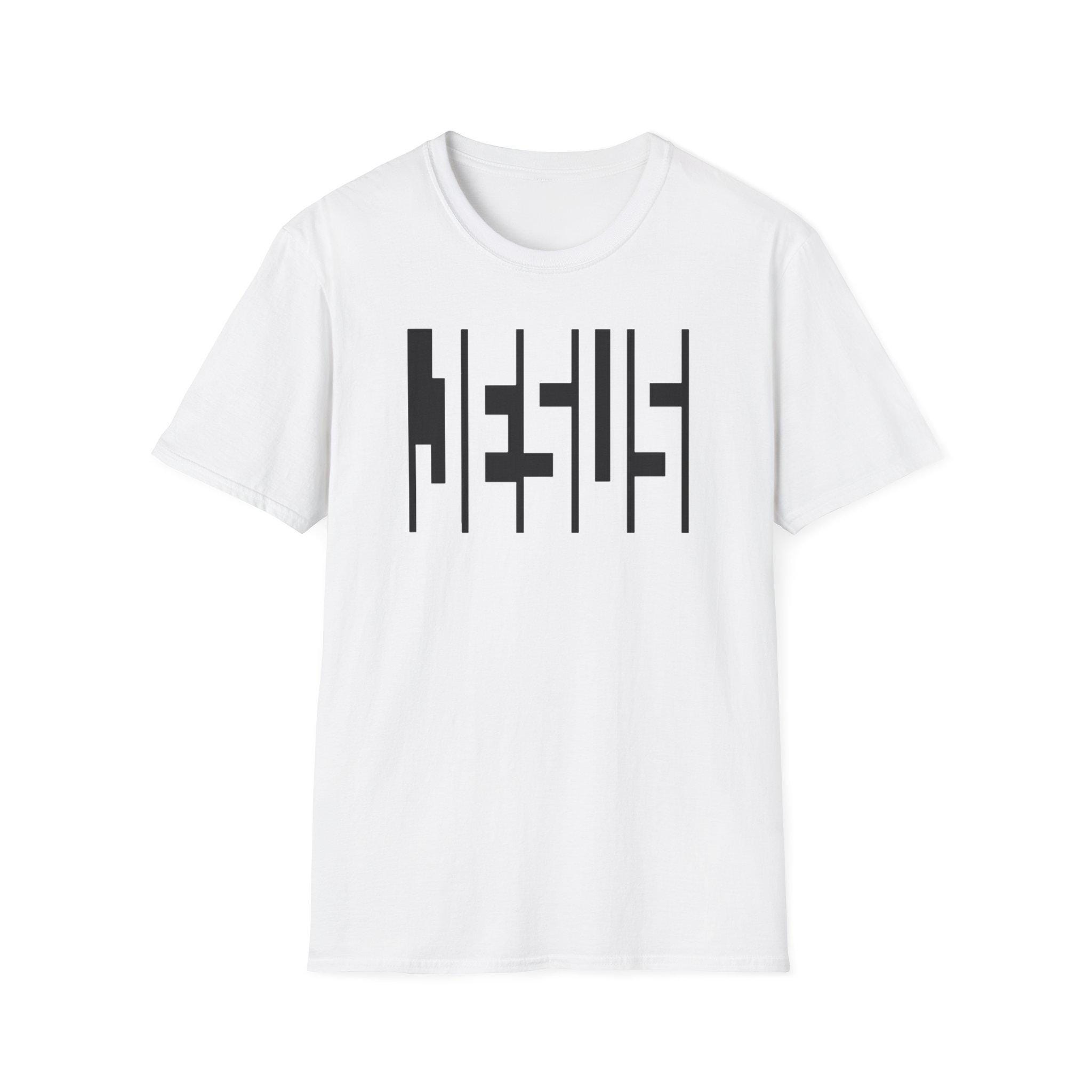 Jesus Print T-Shirt, Unisex Religious Gift Tee, Simple Design for Christians, Christian Apparel, Jesus Barcode Shirt - Image 1