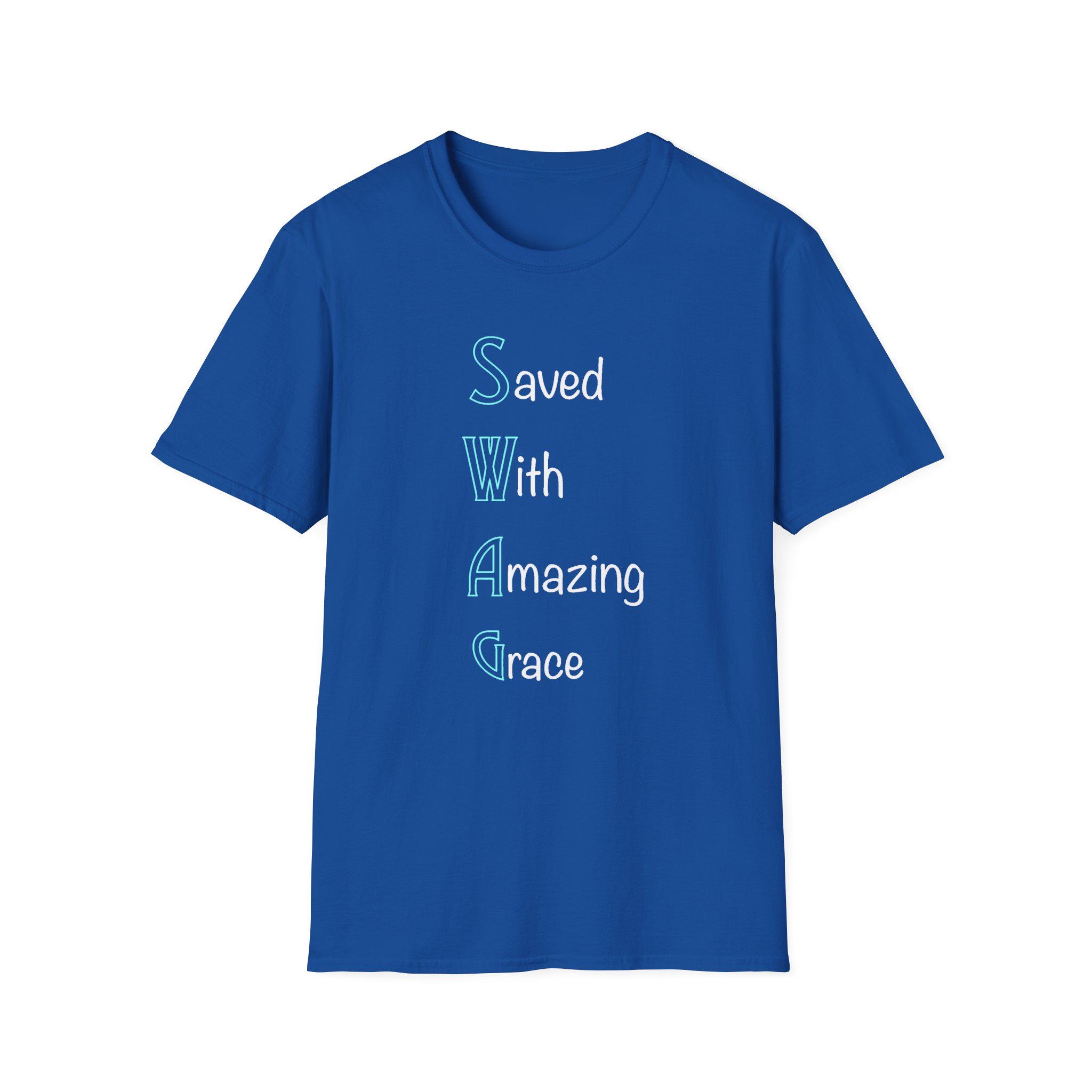 Christian SWAG Acrostic Unisex Softstyle T-Shirt, Amazing Grace Bible Tee, Religious Gift, Christian Clothing, Inspirational Shirt - Image 4