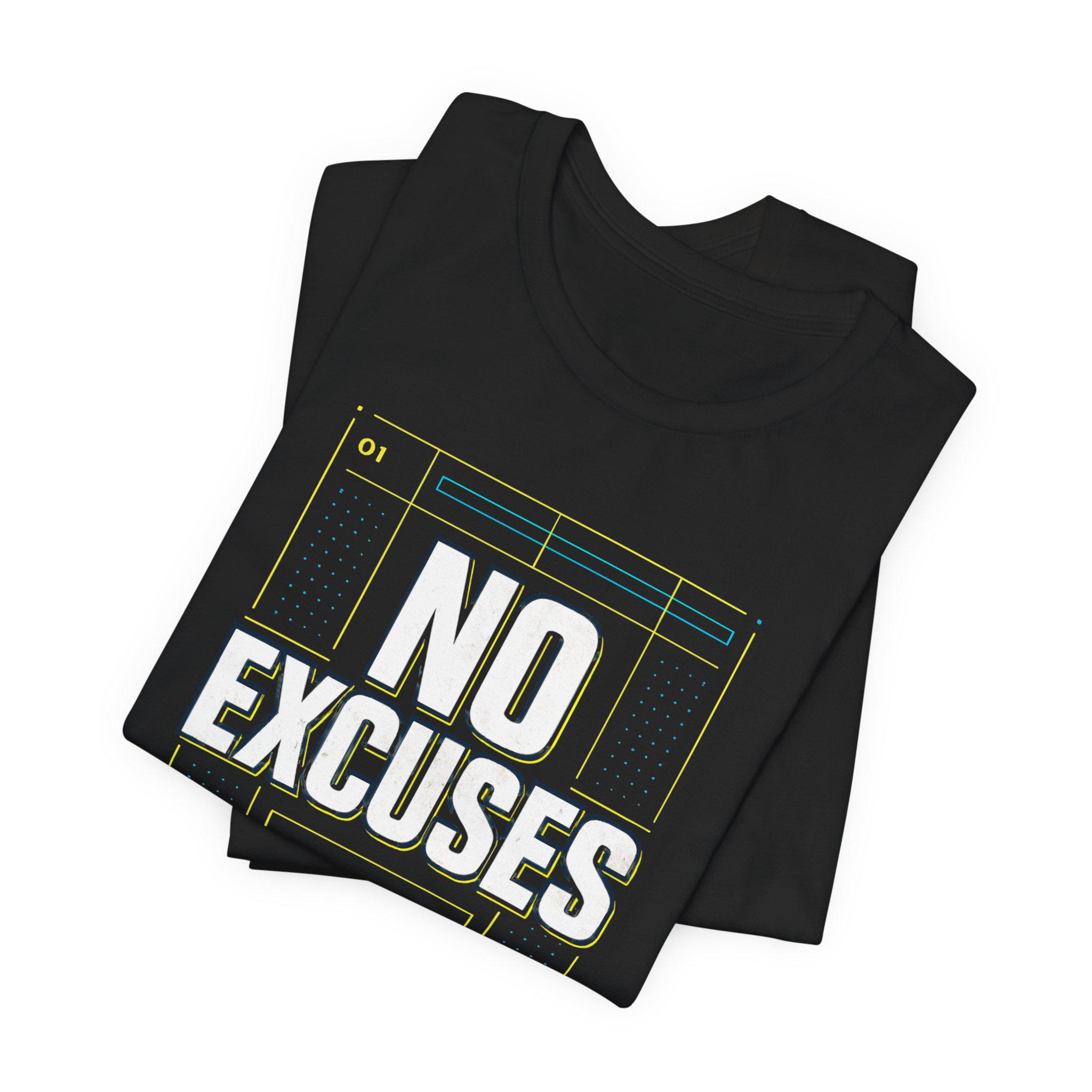 No Excuses Winter Arc Challenge Tee | Fitness Motivational Workout Shirt - Image 7