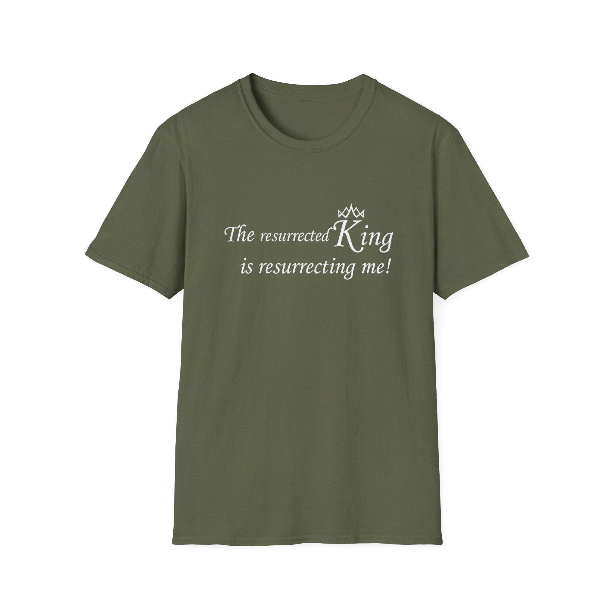 Resurrected King - Christian Song Lyric Quote, Resurrected King Religious Tee, Music Fan Gift, Inspirational Shirt, Easter Worship Top - Image 5