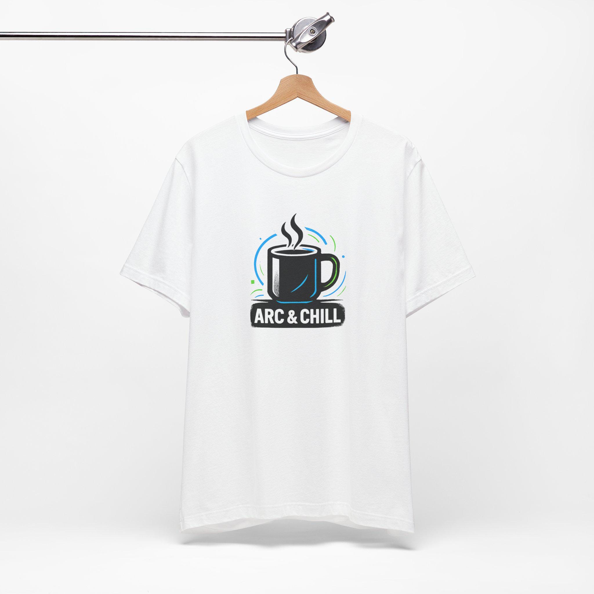 Arc & Chill Warm Winter Cup Design T-Shirt | Fitness Shirt - Image 2