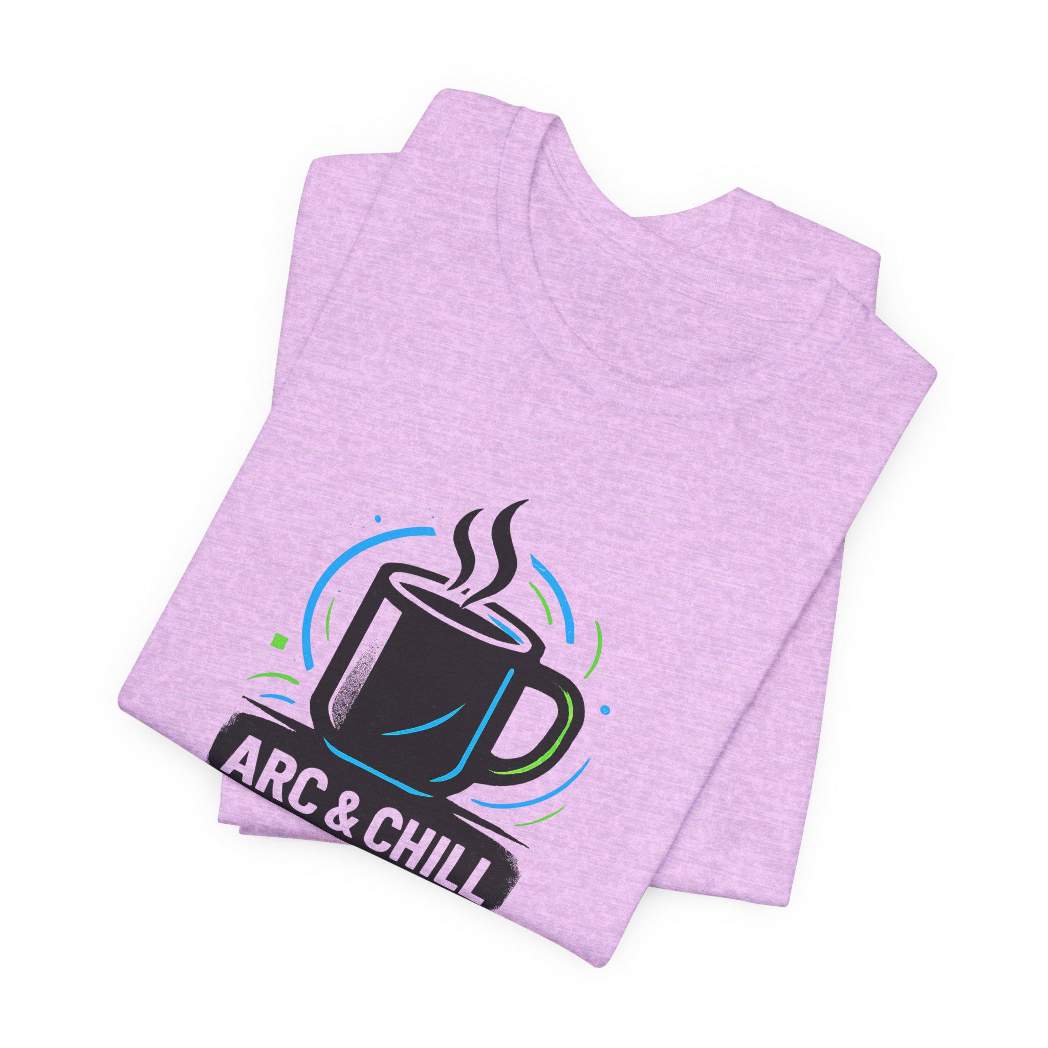 Arc & Chill Warm Winter Cup Design T-Shirt | Fitness Shirt - Image 8