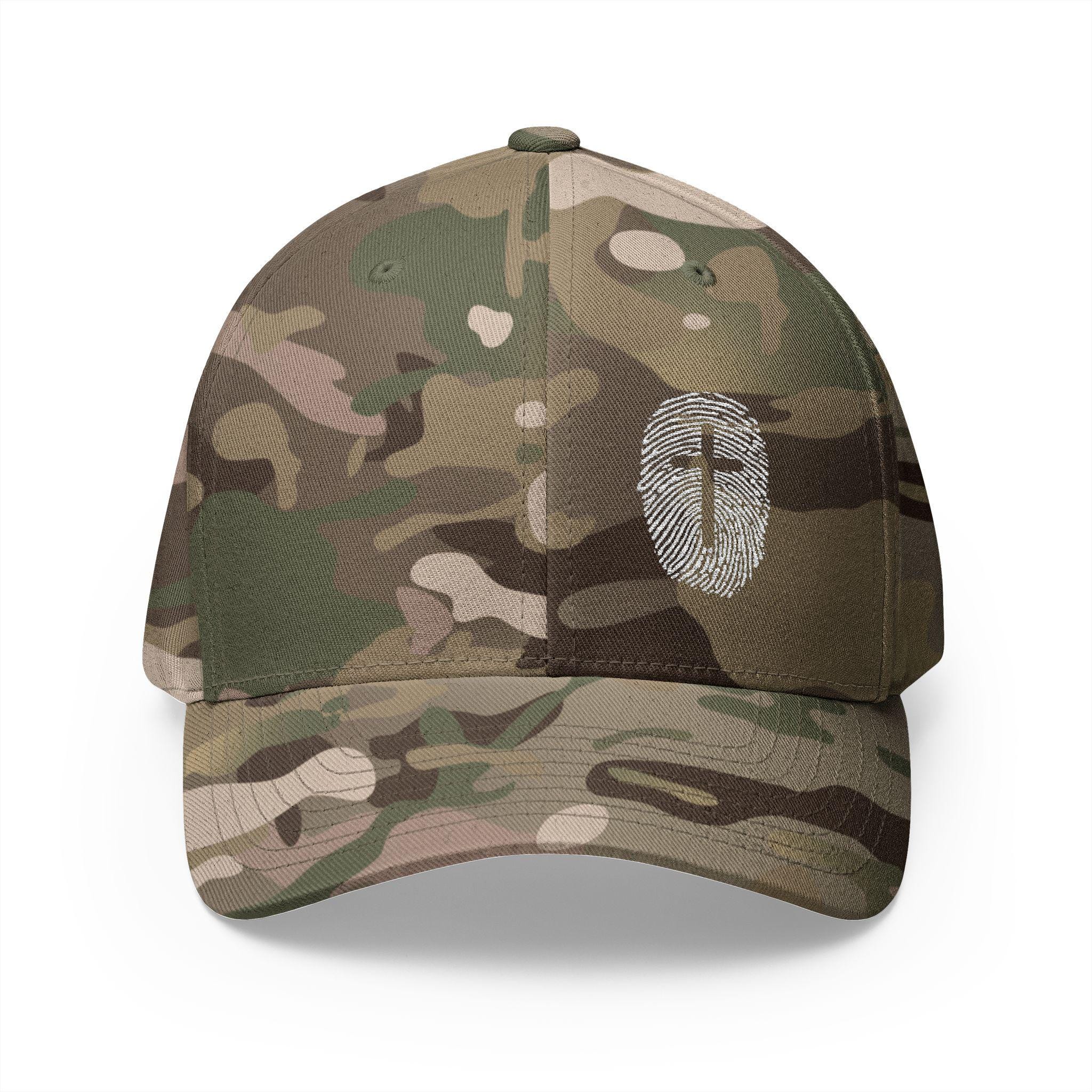 Embroidered Christian Fingerprint Baseball Cap, Faith Headwear - Image 3