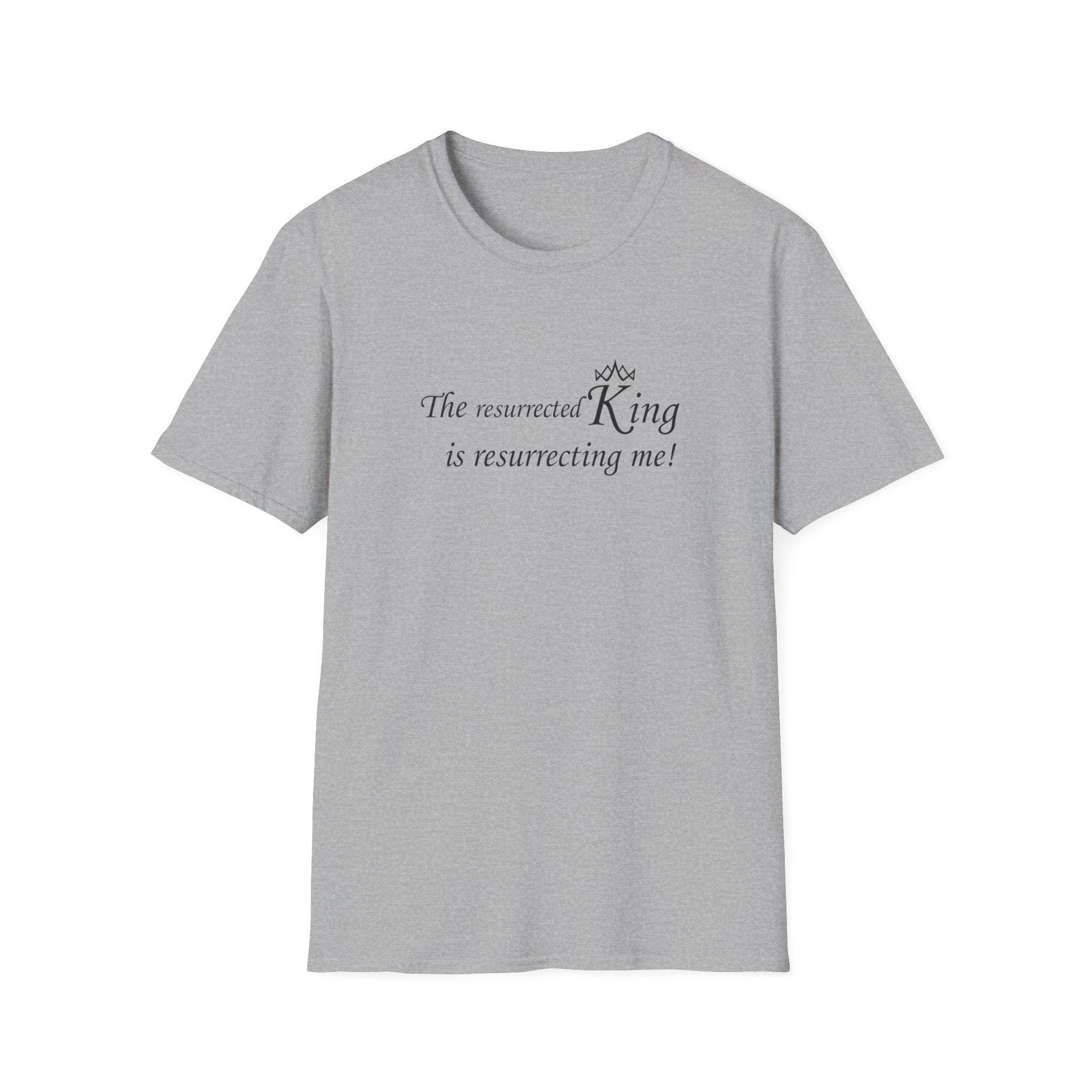 Christian Song Lyric T-Shirt: Resurrected King, Inspirational Worship Top - Image 6