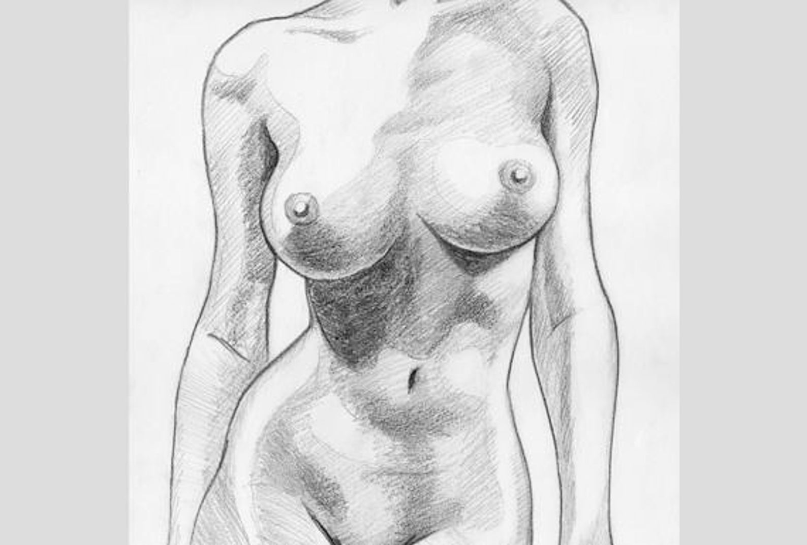 рисуем женские голые фото 31