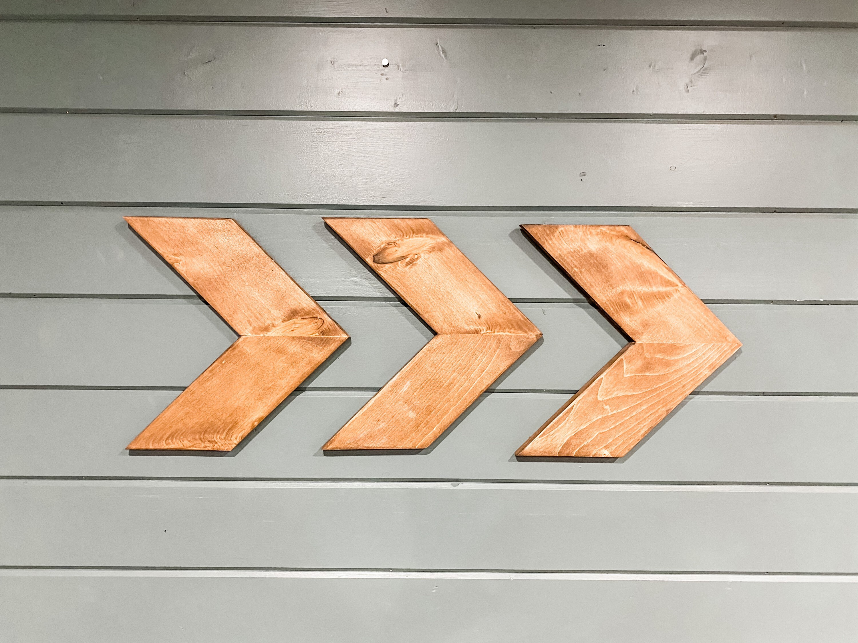 Chevron Wooden Arrows Nursery Decor Wood Arrows Set of 3 Etsy