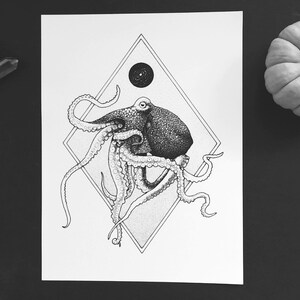 Deep Mysteries Witchcraft Art Print Occult Art Print Wiccan Art print Wall Art Magic Tumblr Aesthetic Goth image 1