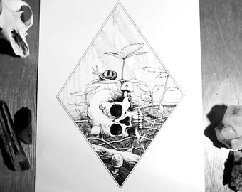 Witchcraft Art Print, Occult Art Print, Wiccan Art print, RECLAIMED
