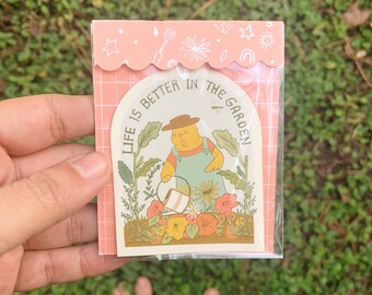 Life’s better in the Garden 3” Sticker