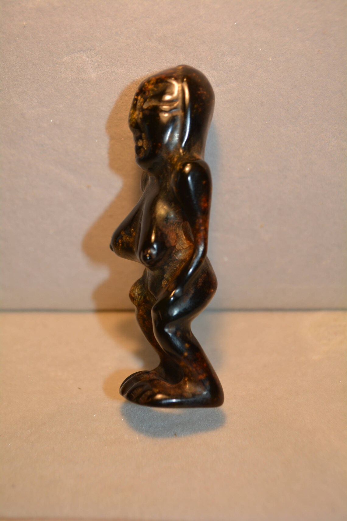 Chinese Neolithic Jadeite Carving Female Figurine Etsy