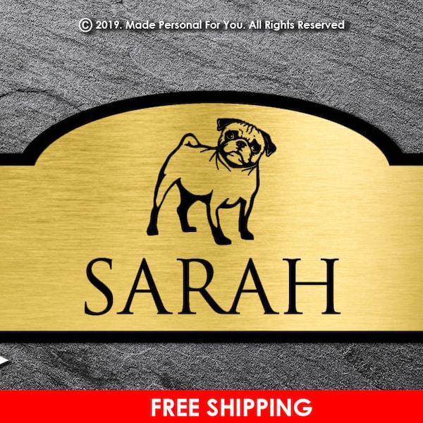 Kennel/Crate Nameplate for Dogs and other Small Animals. Executive Design
