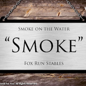 Hanging Horse Stall Name Plate. Perfect For Horse Shows. Rectangle Design