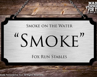 Hanging Horse Stall Name Plate. Perfect For Horse Shows. Rectangle Design