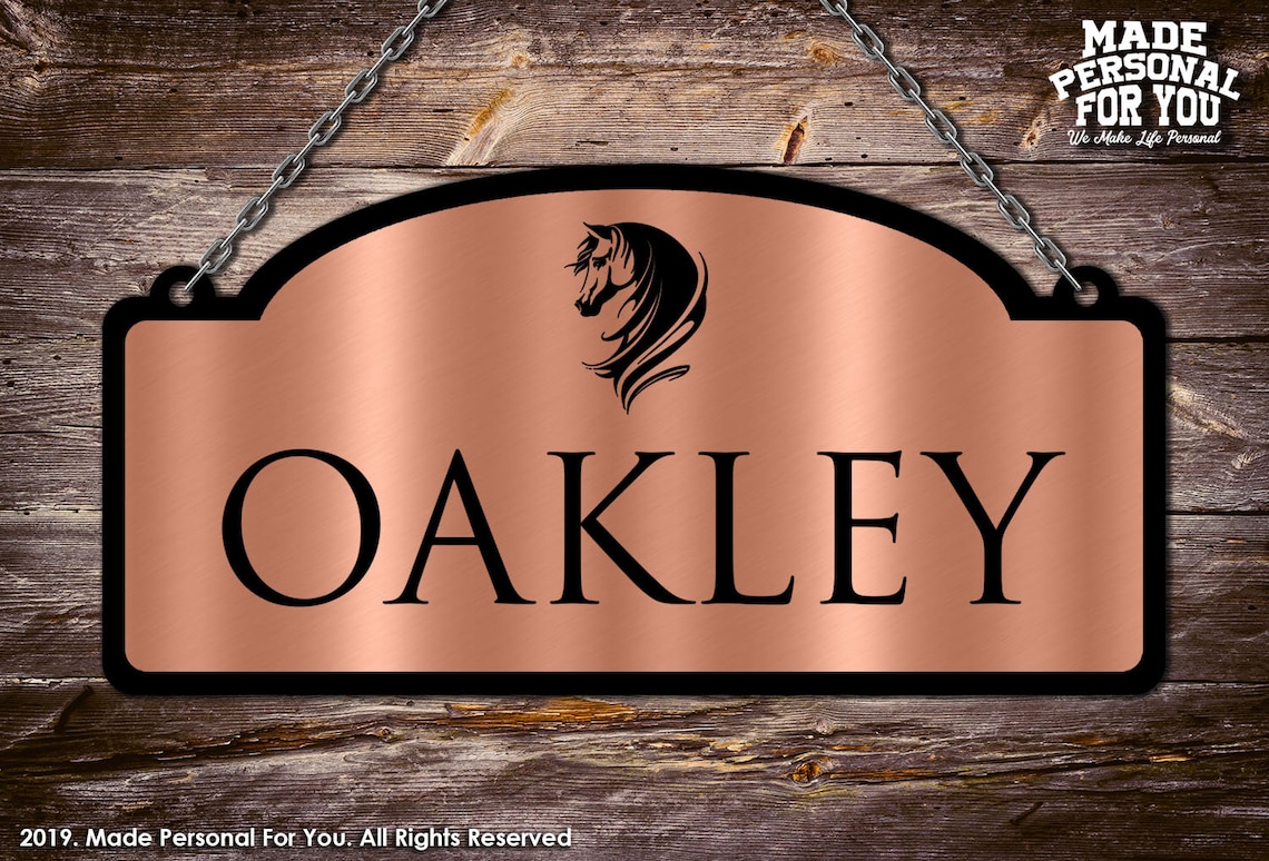 Hanging Horse Stall Name Plate. Perfect for Horse Shows. Etsy