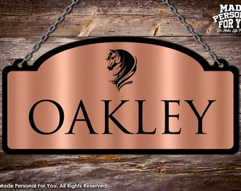 Hanging Horse Stall Name Plate. Perfect For Horse Shows. Executive Design