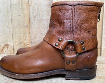 Frye wyatt harness leather 2025 ankle boot