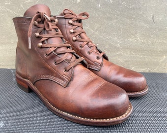 Wolverine 1000 Mile Men Plain-Toe Original Boot - Brown Horween 9 B Narrow