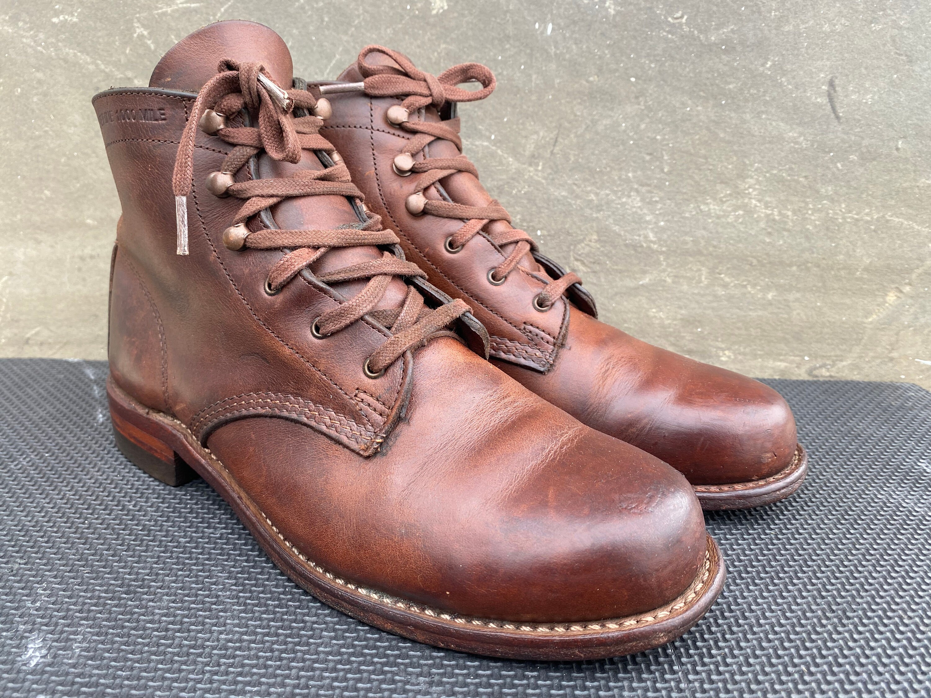 Wolverine 1000 Mile Men Plain-toe Original Boot - Brown Horween 9 