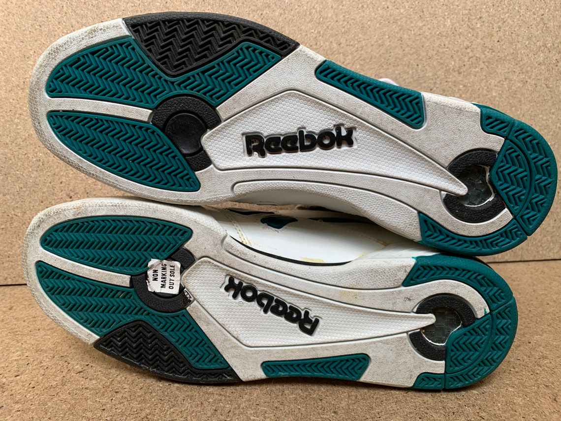 Rare Vintage Reebok Basketball White Shoes Hexalite Hi Top Sz Etsy