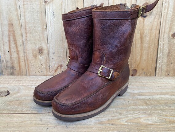 orvis bison leather zip boot