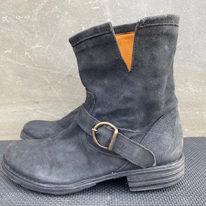 Fiorentini + Baker Eternity Eli Enkellaarzen Moto Zwart Suède Italië EU 40 | VK 7 | VS 10