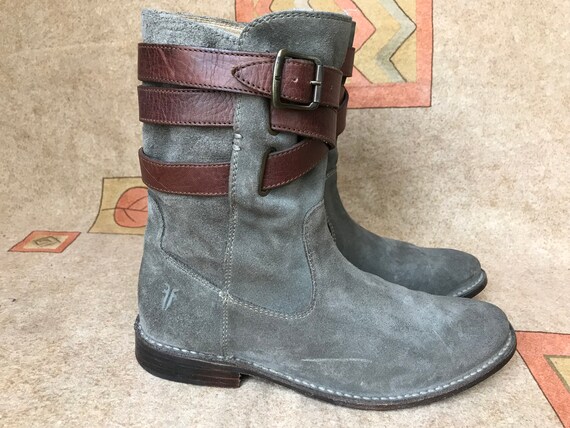 frye gray boots
