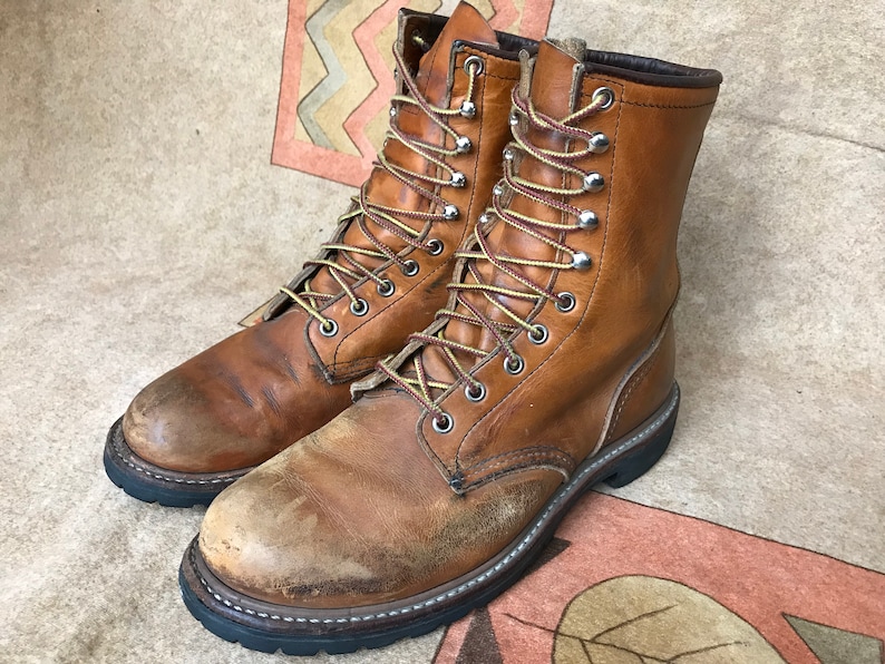 EUR 41.5 UK 7.5 Red Wing 2945 9 Logger Boots Work Boot Brown Sz US 8.5 D