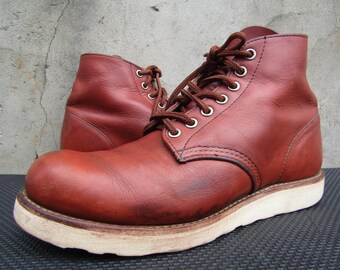 Heavy Distressed Redwing Iron Ranger Boots Size 9 (A) - Work Boot 