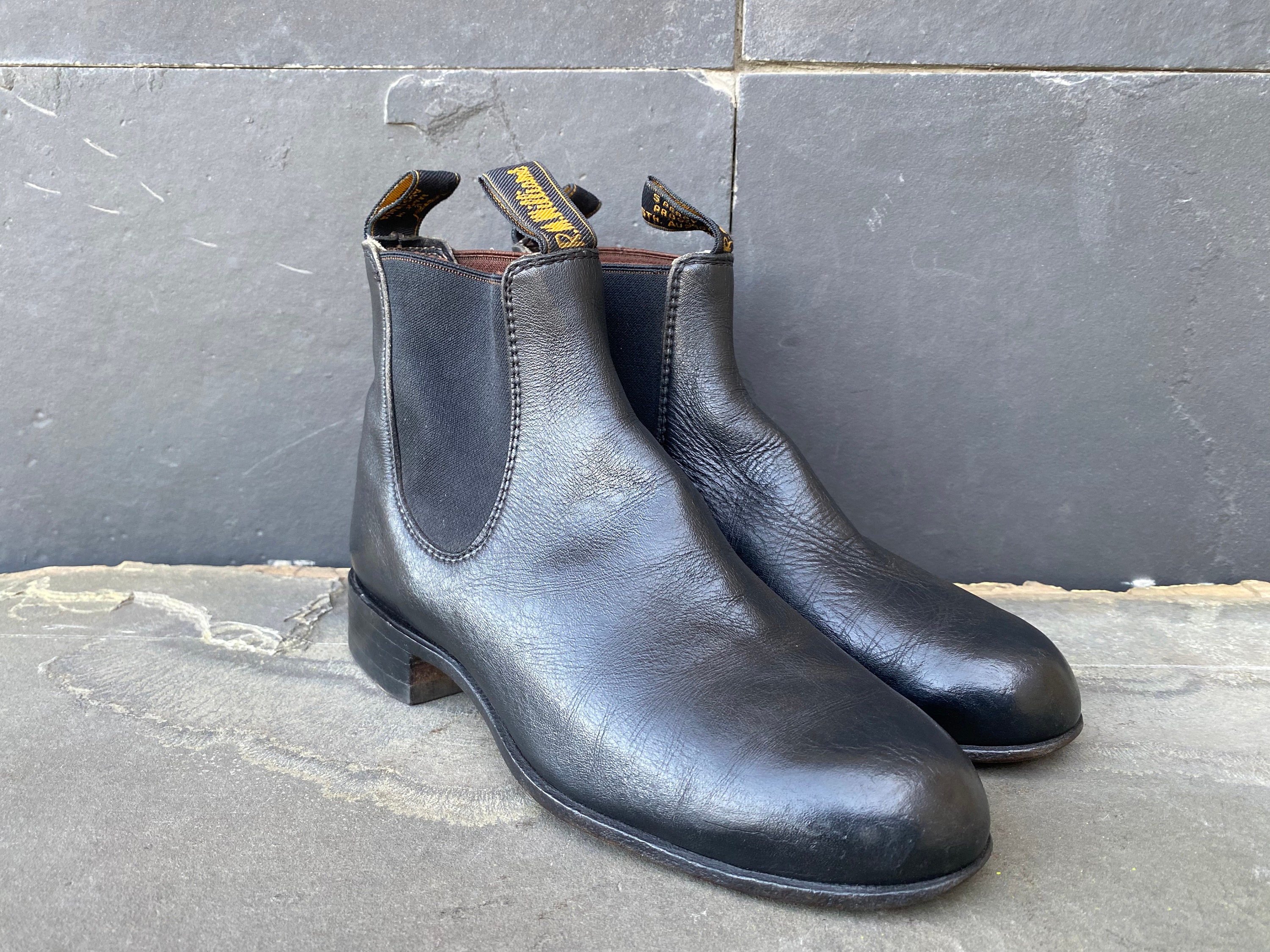 1970s Original RM Williams Boots / Vtg Leather Western Boots / 